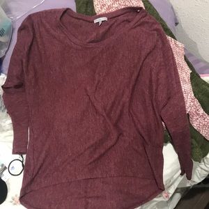 Charlotte Russe maroon Longsleeve sweater/shirt